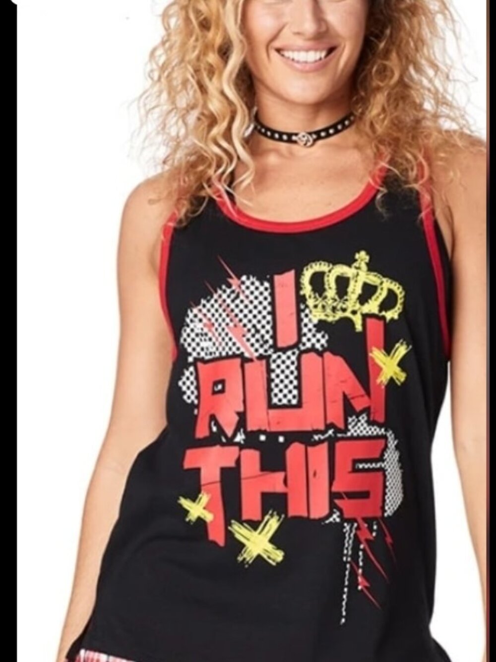 Zumba-I Run This Men's Tank-Black